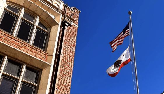 The Stars And Stripes Waves In Hayden Circle